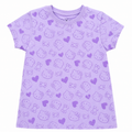 Hello Kitty All-Over Print T-Shirt - Heart & Bow Pattern - K-58