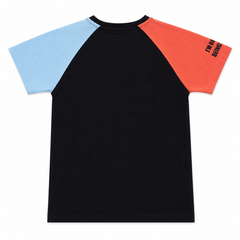 Being Funny Raglan T-Shirt - Color Block Sleeves, Quote Print - K-73