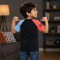 Being Funny Raglan T-Shirt - Color Block Sleeves, Quote Print - K-73