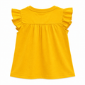 Smile To The World Ruffle T-Shirt - Smiley Print, Frill - K-75