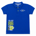 Mars Kids 86 Pique Polo - Athletic Crest, Embroidered Logo - K-76