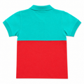 Block Surf Polo Shirt - Sailboat Badge, Vertical Surf Text - K-77