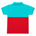 Block Surf Polo Shirt - Sailboat Badge, Vertical Surf Text - K-62