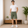 Outdoor Hiking Shorts - Multi Pocket, Button Closure - U-2
