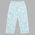 Floral Print Lounge Pajama - Elastic Waist with Drawstring - U-4