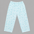 Floral Print Lounge Pajama - Elastic Waist with Drawstring - U-4
