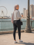 Basic Leggings - High Stretch, Elastic Waist - U-7