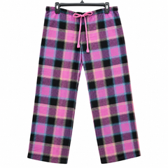 Check Print Lounge Pajama - Elastic Waist with Drawstring - U-8