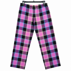 Check Print Lounge Pajama - Elastic Waist with Drawstring - U-8