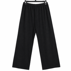 Wide Leg Lounge Pajama - Elastic Waist, Relaxed Fit - U-10