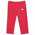 Check Print Lounge Pajama - Texas Tech Red Raiders Logo, Elastic Waist - U-13