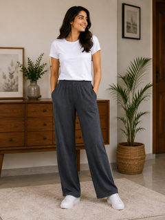 Essential Lounge Pajama - Elastic Waist, Straight Fit - U-17