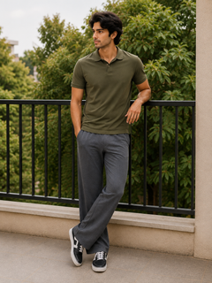 Essential Lounge Pajama - Elastic Waist, Straight Fit - U-17