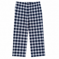 Classic Check Plaid Lounge Pajama - Elastic Waist, Drawstring - U-19
