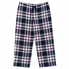 Classic Check Plaid Lounge Pajama - Elastic Waist, Drawstring - U-20