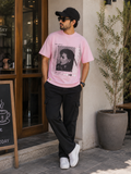 Short Sleeves Round Neck Made With Love Graphic T-Shirt - U-21