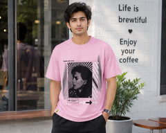 Short Sleeves Round Neck Made With Love Graphic T-Shirt - U-28