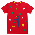 Rock Climber Graphic T-Shirt - 3D Puff Print, Colorful Holds - K-81