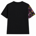 Short Sleeves Round Neck With Splash Graphic T-Shirt - Asymmetric Paint Print - U-45