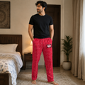 Check Print Lounge Pajama - Texas Tech Red Raiders Logo, Elastic Waist - U-13