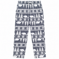 Winter Woods Nordic Print Lounge Pajama - Bear Pine Tree - U-14