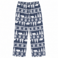 Winter Woods Nordic Print Lounge Pajama - Bear Pine Tree - U-14