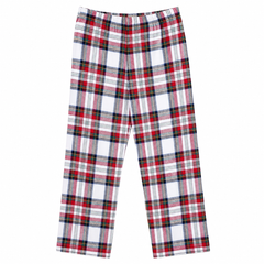 Classic Tartan Check Lounge Pajama - Plaid Print, Drawstring - U-15