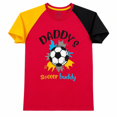 Short Sleeves Round Neck With Graphic Printed Raglan T-Shirt - K-85