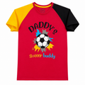 Short Sleeves Round Neck With Graphic Printed Raglan T-Shirt - K-85