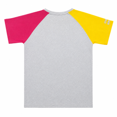 Short Sleeves Round Neck With Puffy Print Raglan T-Shirt - K-86