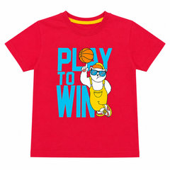 Short Sleeves Round Neck With Graphic Printed T-Shirt - K-92