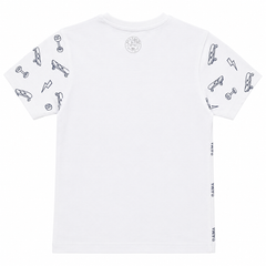 Short Sleeves Round Neck With Puffy Printed T-Shirt - K-99