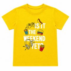 Short Sleeves Round Neck With Puffy Printed T-Shirt - K-106