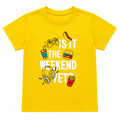 Short Sleeves Round Neck With Puffy Printed T-Shirt - K-106