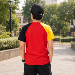 Short Sleeves Round Neck With Graphic Printed T-Shirt - K-108