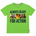 Short Sleeves Round Neck With Graphic Printed T-Shirt - K-110