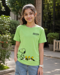 Short Sleeves Round Neck With Graphic Printed T-Shirt - K-113