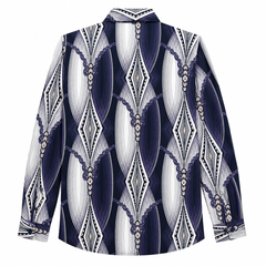 Men's Satin Printed Shirt - M-127
