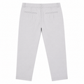 Smart Chino Straight Pants - Belt Loops, Pleats, Side Pockets - W-111