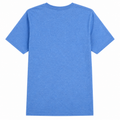 Men's Sky Blue Cotton T-Shirt with Dubai Skyline Print - U-46