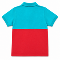 Red Surf's Up Color Block Polo T-Shirt - K-118