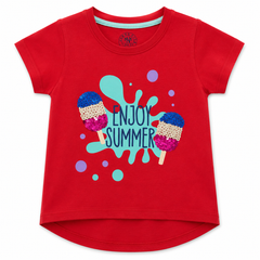 Summer Popsicle Reversible Sequin Tee - K-122