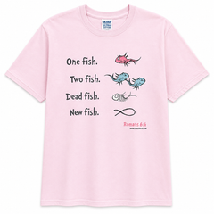 Short sleeves round neck front graphic t shirt - W-115