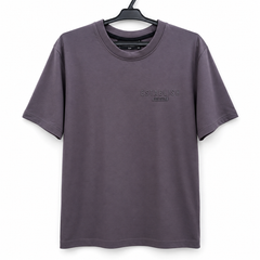 Short Sleeves Round Neck with Front Puff Printed T-Shirt - M-133