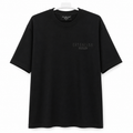 Short Sleeves Round Neck with Front & Back Puff Printed T-Shirt - M-136