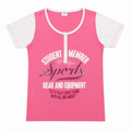 Raglan Sleeves Round Neck With Graphic Print T-Shirt - K-21