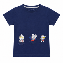 Half Sleeves Round Neck With Ultraman Character Print T-Shirt- K-29