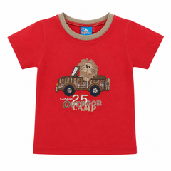Half Sleeves Round Neck With Embroidered T-Shirt- K-30