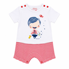 Baby Short Sleeves Romper With Shorts - K-36