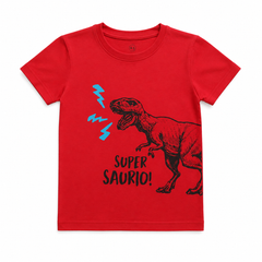 Half Sleeves Round Neck With Graphic Print T-Shirt- K-38
